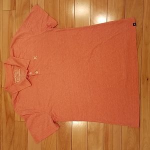 Hurley polo shirt, Tangerine, size Mens Large